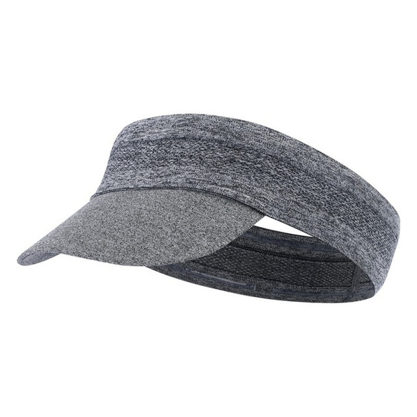 2 PCS Foldable Outdoor Sports Sweat-absorbent Breathable Sun-proof Top Hat(Gray)