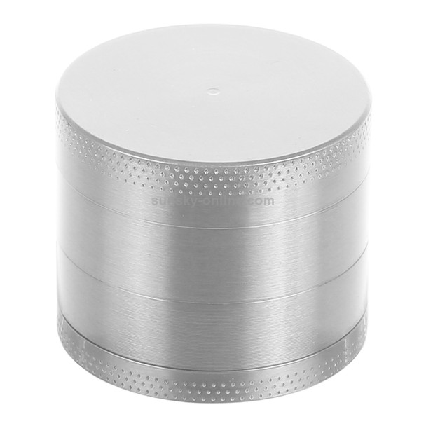 Mini 4-layer 40mm Zinc Alloy Herb Tobacco Cigarette Grinder (Silver)