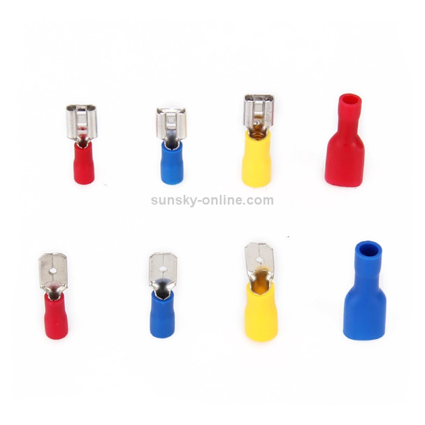 80 in 1 Mixed Cold Press Electrical Insulated Terminals Crimp Connectors Assortment Kit