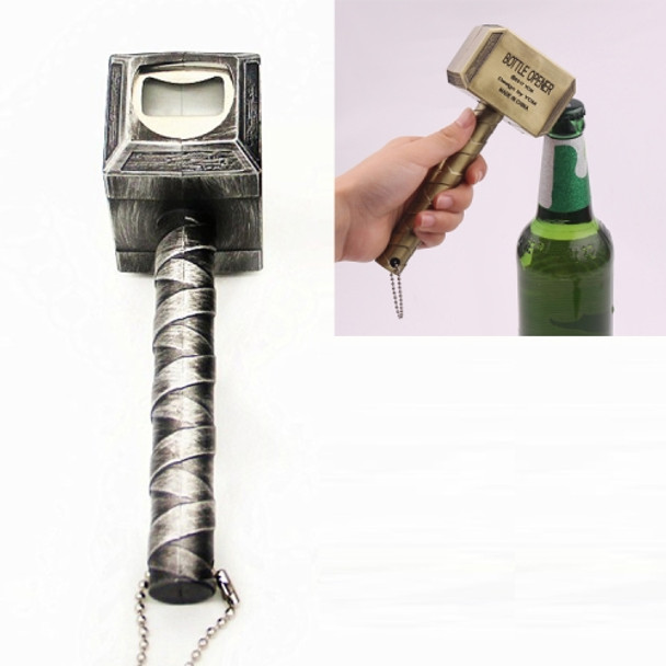 Hammer Shape Creative Magnetic Beer Wine Bottle Opener (Silver)