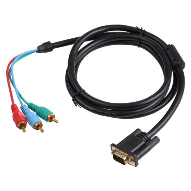 1.5m VGA to RGB Cable(Black)