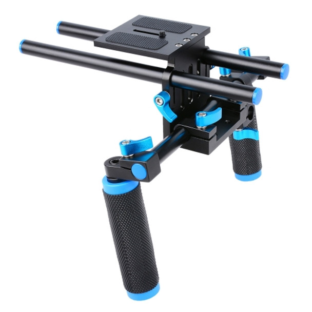 YELANGU YLG0102A-A01 Dual Handle Shoulder Mount Support Kit DSLR Rig(Black)