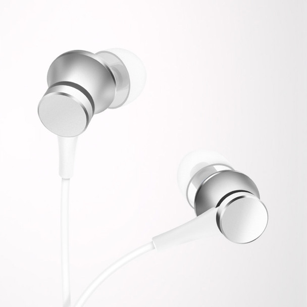 Original Xiaomi Mi In-Ear Headphones Basic Earphone with Wire Control + Mic, Support Answering and Rejecting Call, For Samsung, HTC, Sony, Xiaomi, Huawei and other Smart Phones(Silver)