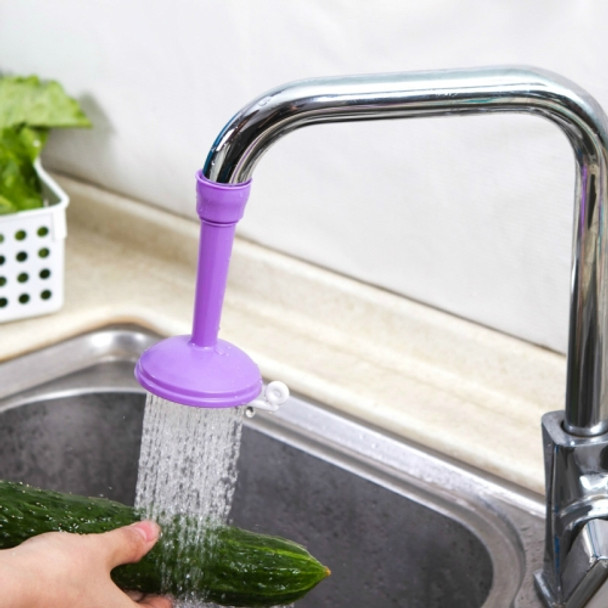 2 PCS Faucet Splash Water-saving Shower Bath Adjustable Valve Filter Water Saving Devices, Large Size: 6.5 x 10.5cm, Suitable for 17mm Diameter Round Faucets(Purple)