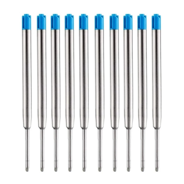 10 PCS Defensive Pen Refills Roller Ball Pen Refill Black Ink Fit for Defense Pen(Blue)