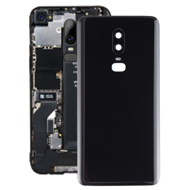 Smooth Surface Battery Back Cover for OnePlus 6(Black)