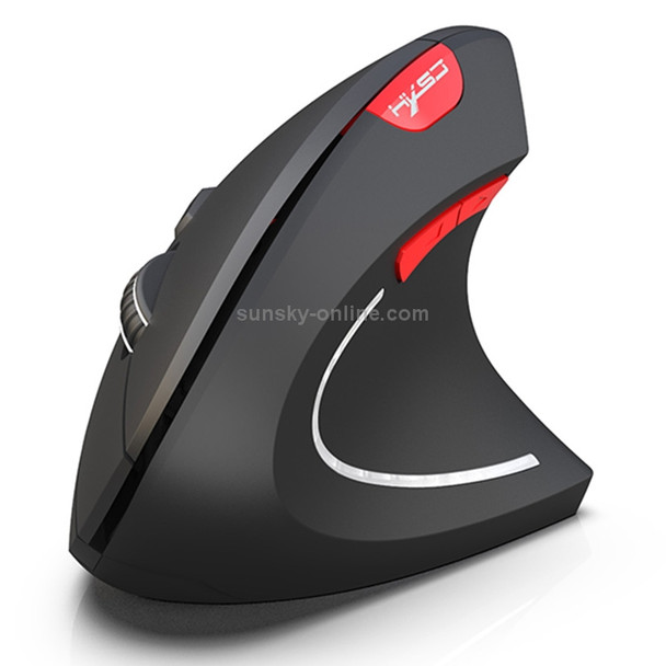 HXSJ T29 Bluetooth 3.0 Wireless Bluetooth 6-Keys 2400 DPI Adjustable Ergonomics Optical Vertical Mouse(Black)