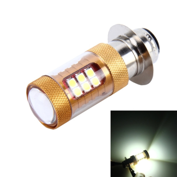 H6M/P15D 15W 1300 LM 6500K Motorcycle Headlight with 28 SMD-3030-LED Lamps, DC 12V(White Light)