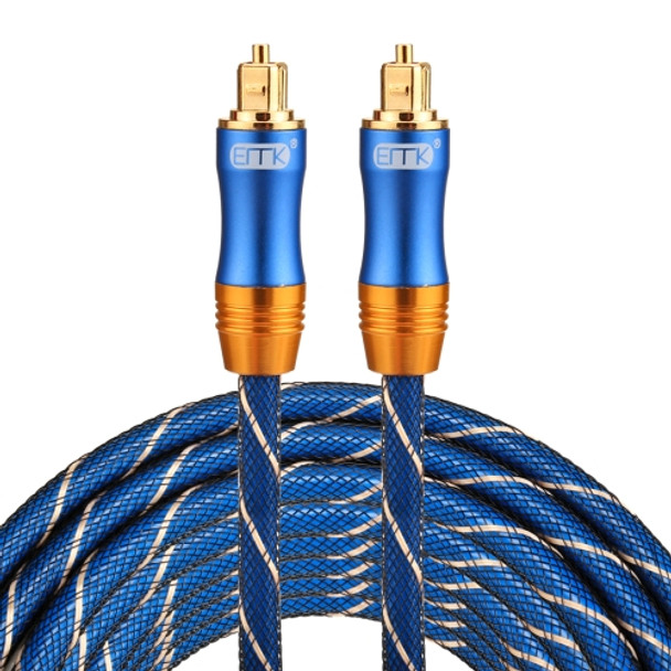 EMK LSYJ-A 5m OD6.0mm Gold Plated Metal Head Toslink Male to Male Digital Optical Audio Cable