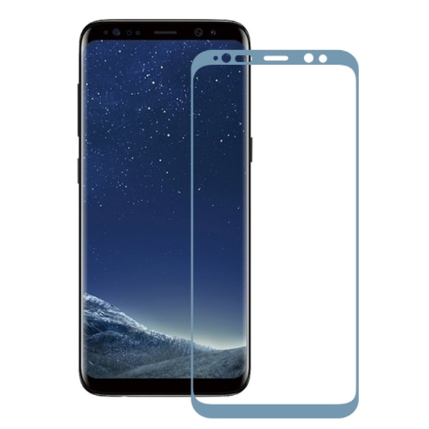 Ultrathin Colorized Silk-screen TPU Full Screen Protector Film for Galaxy S8(Blue)