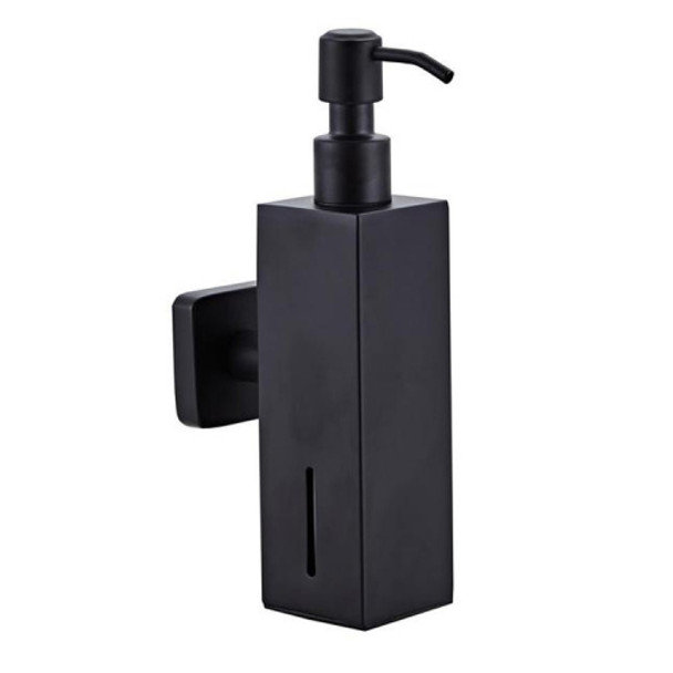 304 Stainless Steel Wall-mounted Manual Soap Dispenser, Style:Square Wall-mounted
