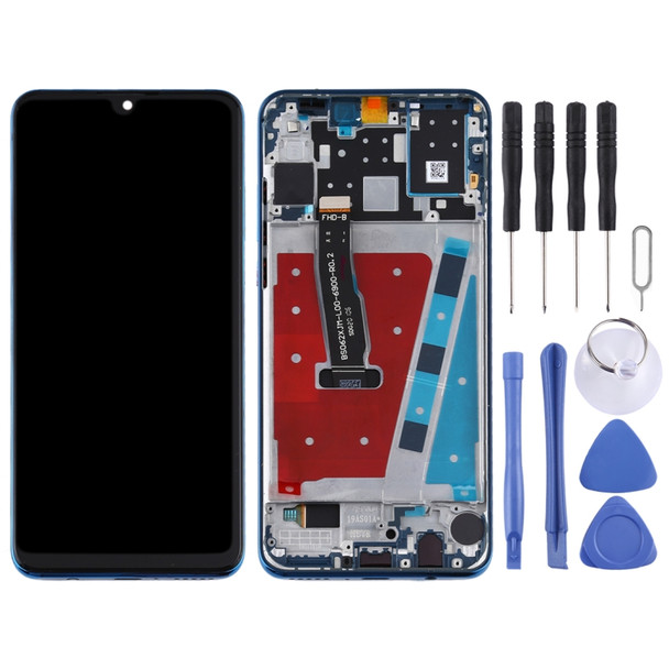 LCD Screen and Digitizer Full Assembly with Frame for Huawei P30 Lite / Nova 4e (Blue)