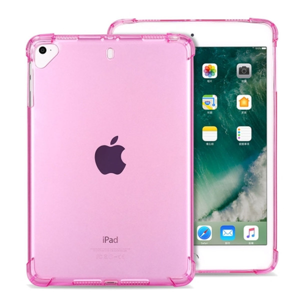 Highly Transparent TPU Full Thicken Corners Shockproof Protective Case for iPad Pro 12.9 (2018) (Pink)