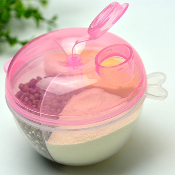 5 PCS Baby Milk Powder Formula Dispenser Food Container Storage Feeding Box 3 Layer Leakproof Travel Storage Box for Kids Toddler(Pink)