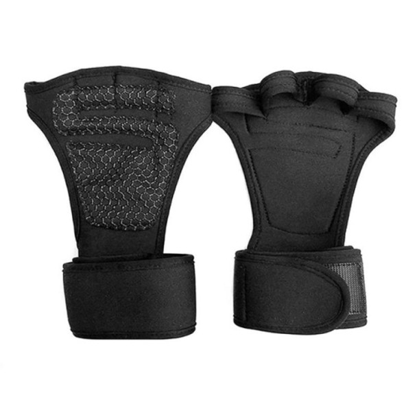 1 Pair Fitness Training Gloves Sports Wristband, Size:XS(Black)