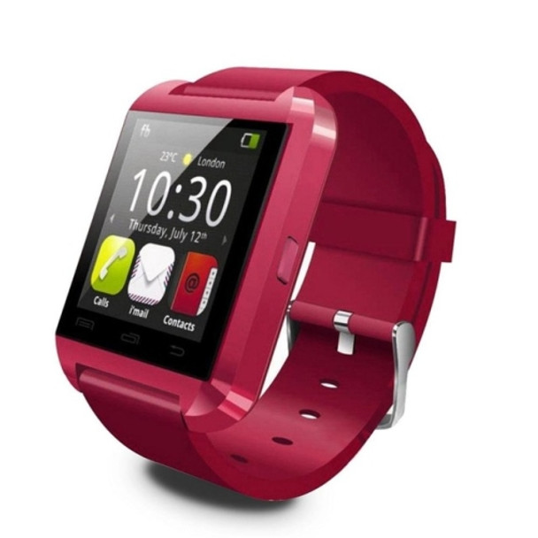 Portable Multifunctional Bluetooth V3.0 + EDR Smart Wrist Watch(Red)