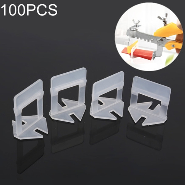 100 PCS 1.5mm Tile Leveling System Clips Kit Wall Floor Tile Spacer Tiling Tool  for Paving Locator Tool OG6480