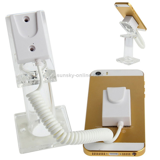 Universal Burglar Display Holder / Display Anti-theft Holder, without Alarm, For iPhone, Samsung, HTC, LG, Sony, Huawei, Lenovo and other Smartphones(White)