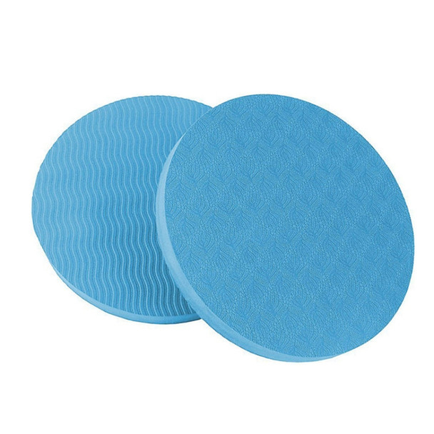 E90 Round Yoga Support Cushion Balance Protection Cushion, Diameter: 17.5cm(Blue)