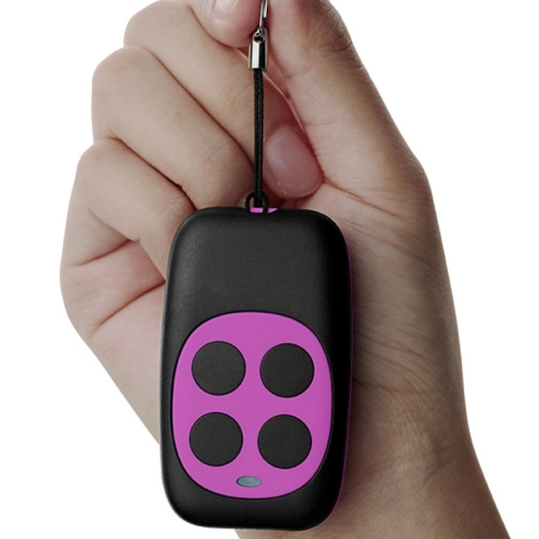 Colorful Four-Key Copying Remote Garage Door Gate Wireless Remote Control 433MHZ Copy Key Cloning Duplicator(Rose Red)