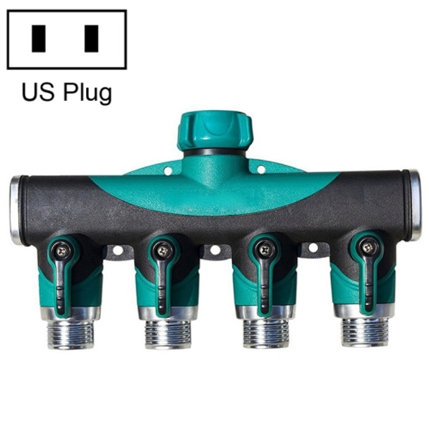 4 In 1 Multi-function Garden Water Sprinklers Lawn Irrigation Valve Water Dividing Controller Water Pipe Shunt