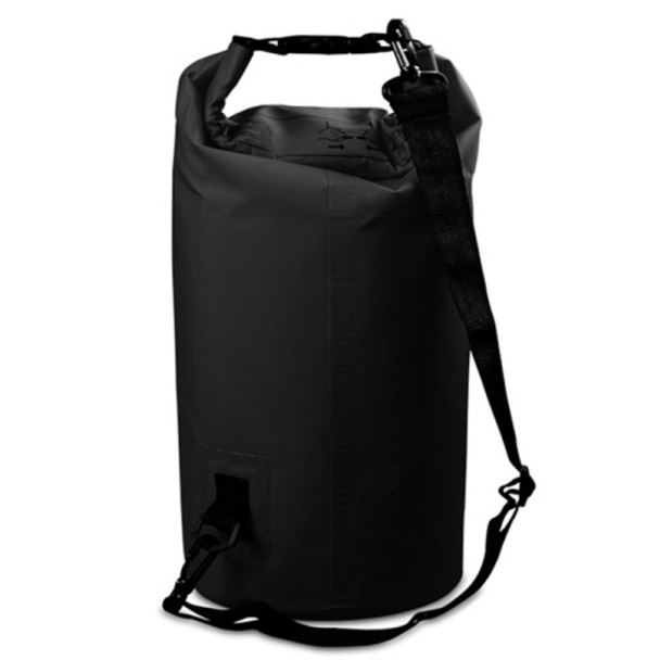 Outdoor Waterproof Single Shoulder Bag Dry Sack PVC Barrel Bag, Capacity: 5L (Black)