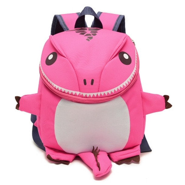 Kids Schoolbag Cartoon Dinosaur Kindergarten Backpack(Pink)