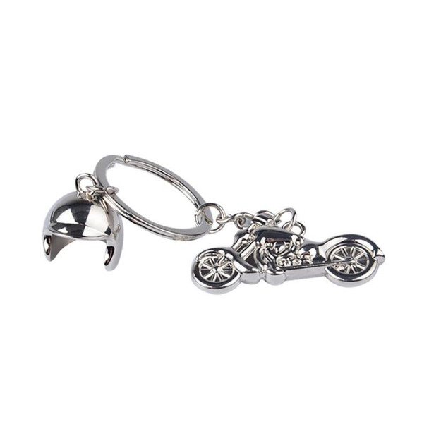 Classic 3D Simulation Model Of Motorcycle Motorcycle Helmet Charms Creation Alloy Key Chain Key Holder Car Key