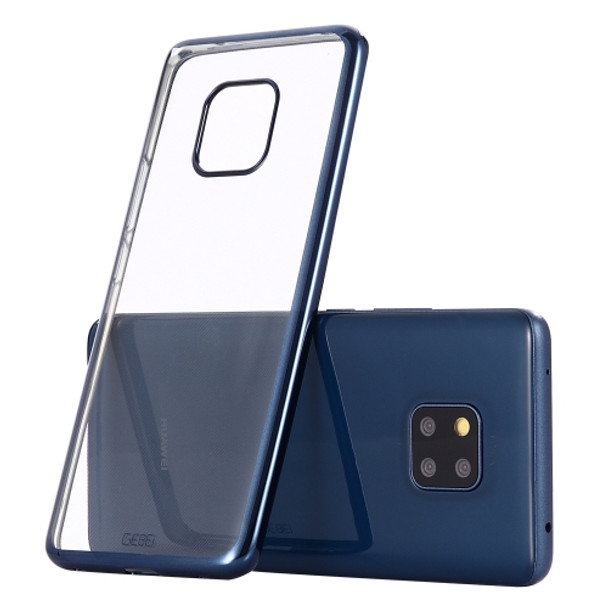 For Huawei Mate 20 Pro GEBEI Plating TPU Shockproof Protective Case(Blue)