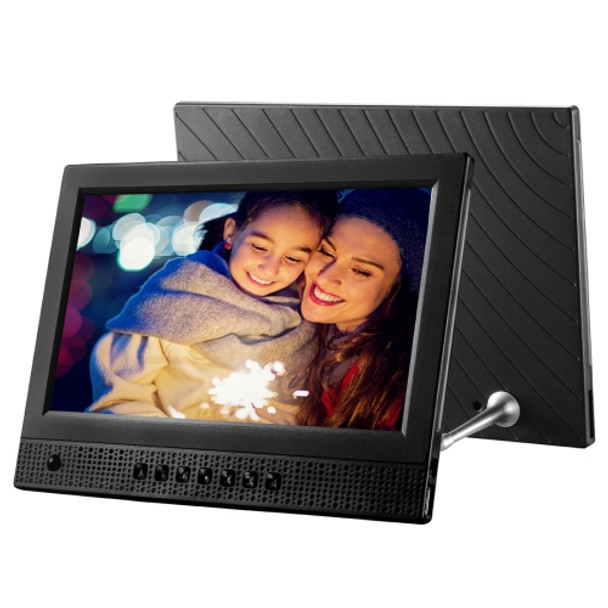 10.1 inch LED Display Multi-media Music & Movie Player Digital Photo Frame with Remote Control, Allwinner E200s Program, Support USB-Disk / SD Card, Body Sensor, Built in Stereo Speaker(Black)