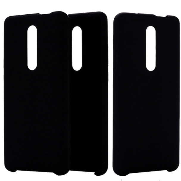 Solid Color Liquid Silicone Dropproof Protective Case for Xiaomi Redmi K20 / K20 Pro / Mi 9T / Mi 9T Pro(Black)