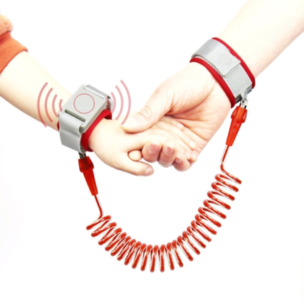 Happywalk Kids Safety Anti Lost Wrist Link Traction Rope with Induction Lock, Length: 2m(Red)