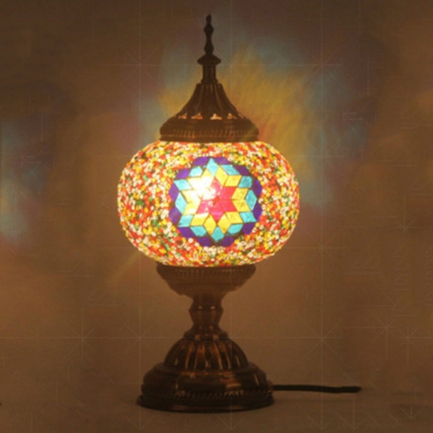 Bedroom Study Romantic Style Mosaic Decorative Table Lamp, Plug Type:UK Plug(FX-1501)