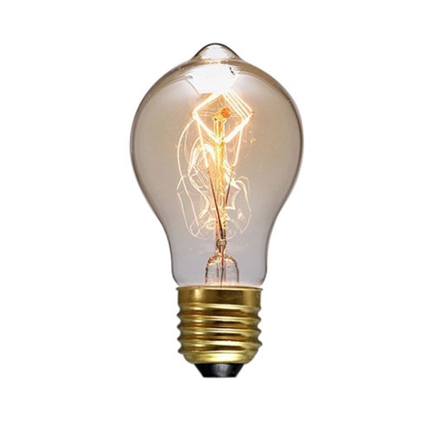 E27 40W Retro Edison Light Bulb Filament Vintage Ampoule Incandescent Bulb, AC 220V(A19 Spirai)