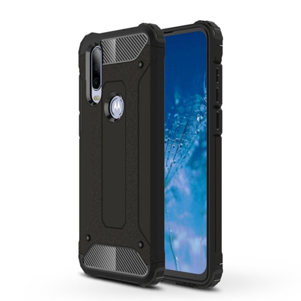 Magic Armor TPU + PC Combination Case for Motorola Moto P40 Power (Black)