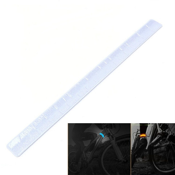 4 PCS Bike Bicycle Cycling Band Arm Leg Pant Reflective Strap Belt Safety Reflector(Silver)