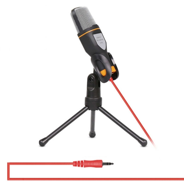 Yanmai SF666 Professional Condenser Sound Recording Microphone with Tripod Holder, Cable Length: 1.3m, Compatible with PC and Mac for Live Broadcast Show, KTV, etc.(Black)