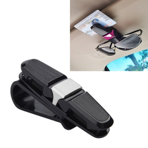 Vehicle Mounted Glasses Clip Car Eyeglass Bill Holder, Blister Package (Silver)
