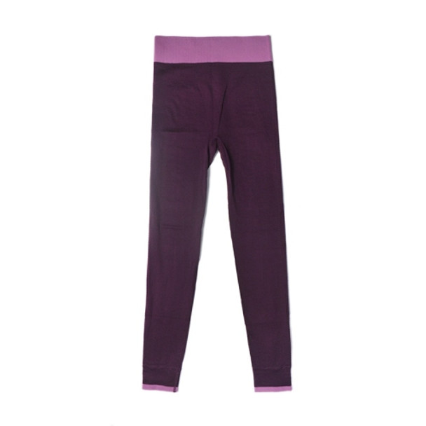 Outdoor Sports Fitness Yoga Peach Quick-drying Pants (Color:Purple Size:XL)