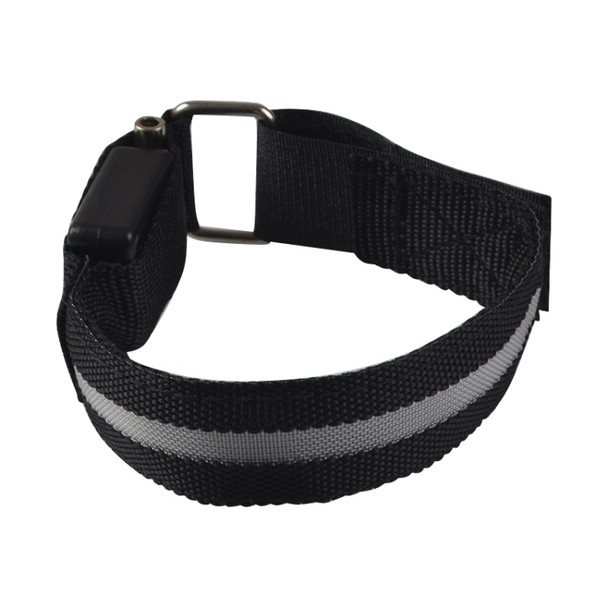 White Nylon Night Sports LED Light Armband Light Bracelet, Specification:Battery Version