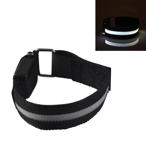 White Nylon Night Sports LED Light Armband Light Bracelet, Specification:USB Charging Version