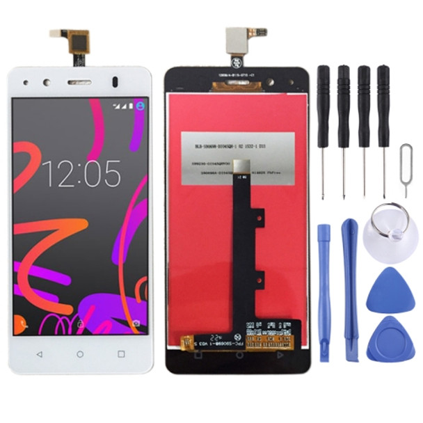 LCD Screen and Digitizer Full Assembly for BQ Aquaris M4.5 (White)