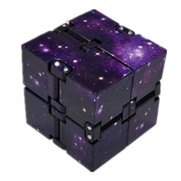 3 PCS Creative Folding Puzzles Magic Cube Infinity Cube Pressure Reduction Toy(Purple Sky)