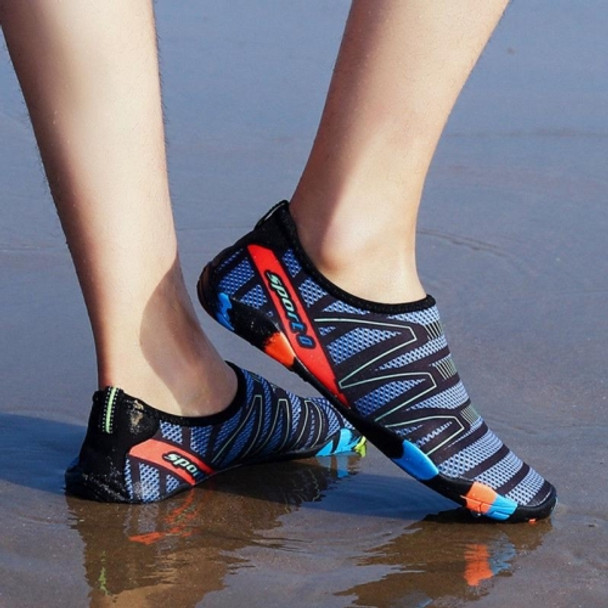 Swimming Water Sports Seaside Beach Surfing Slippers Light Athletic Footwear Unisex Sneakers for Men and Women, Shoe Size:36(Dark Blue)