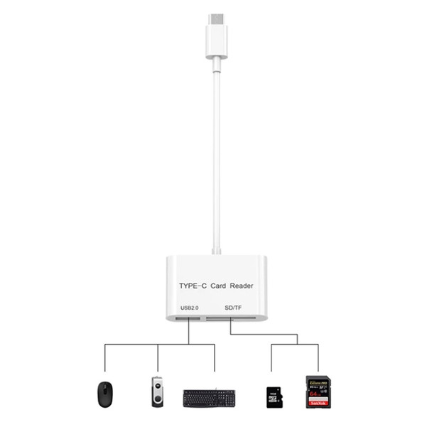 USB-C to USB SD/Micro SD Card Reader