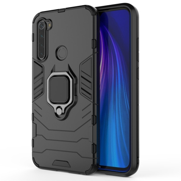 For Xiaomi Redmi Note 8 Panther PC + TPU Shockproof Protective Case(Black)