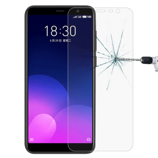 0.26mm 9H Surface Hardness 2.5D Full Screen Tempered Glass Film for Meizu M6T