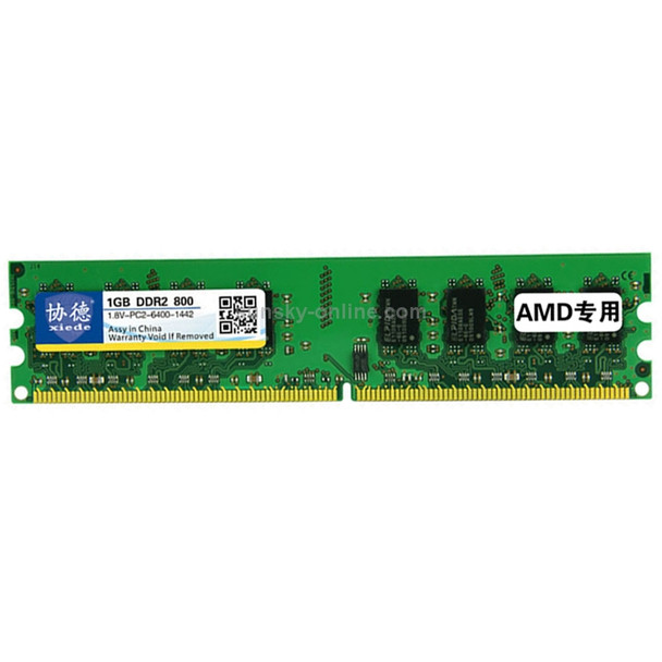 XIEDE X019 DDR2 800MHz 1GB General AMD Special Strip Memory RAM Module for Desktop PC