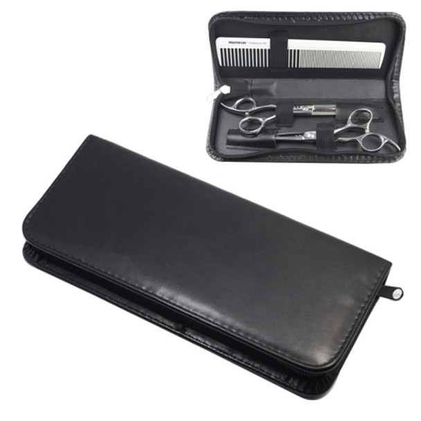 Hair Stylist Professional Scissors Bag Portable Hairdressing Scissors Kit(Black)