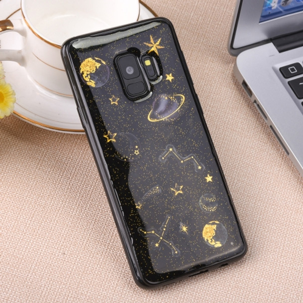 Star Pattern TPU Protective Back Cover Case for Galaxy S9(Yellow)